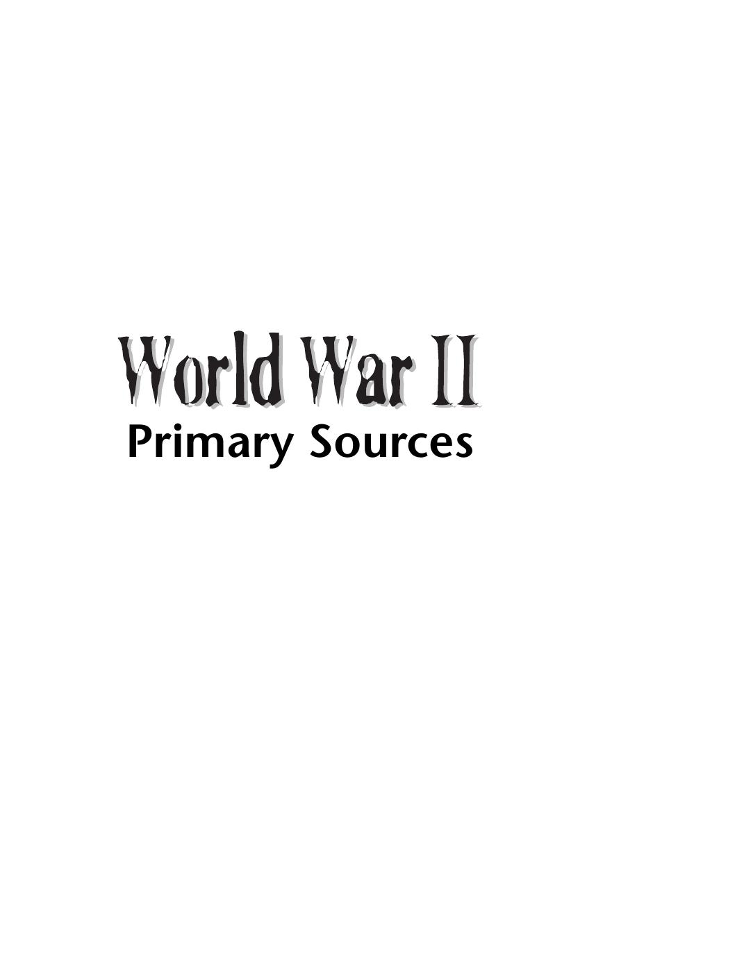 Barbara C. Bigelow, World War II (Vol.4) Primary Sources by Gale (2000)(0-7876-3896-X)(PDF) English