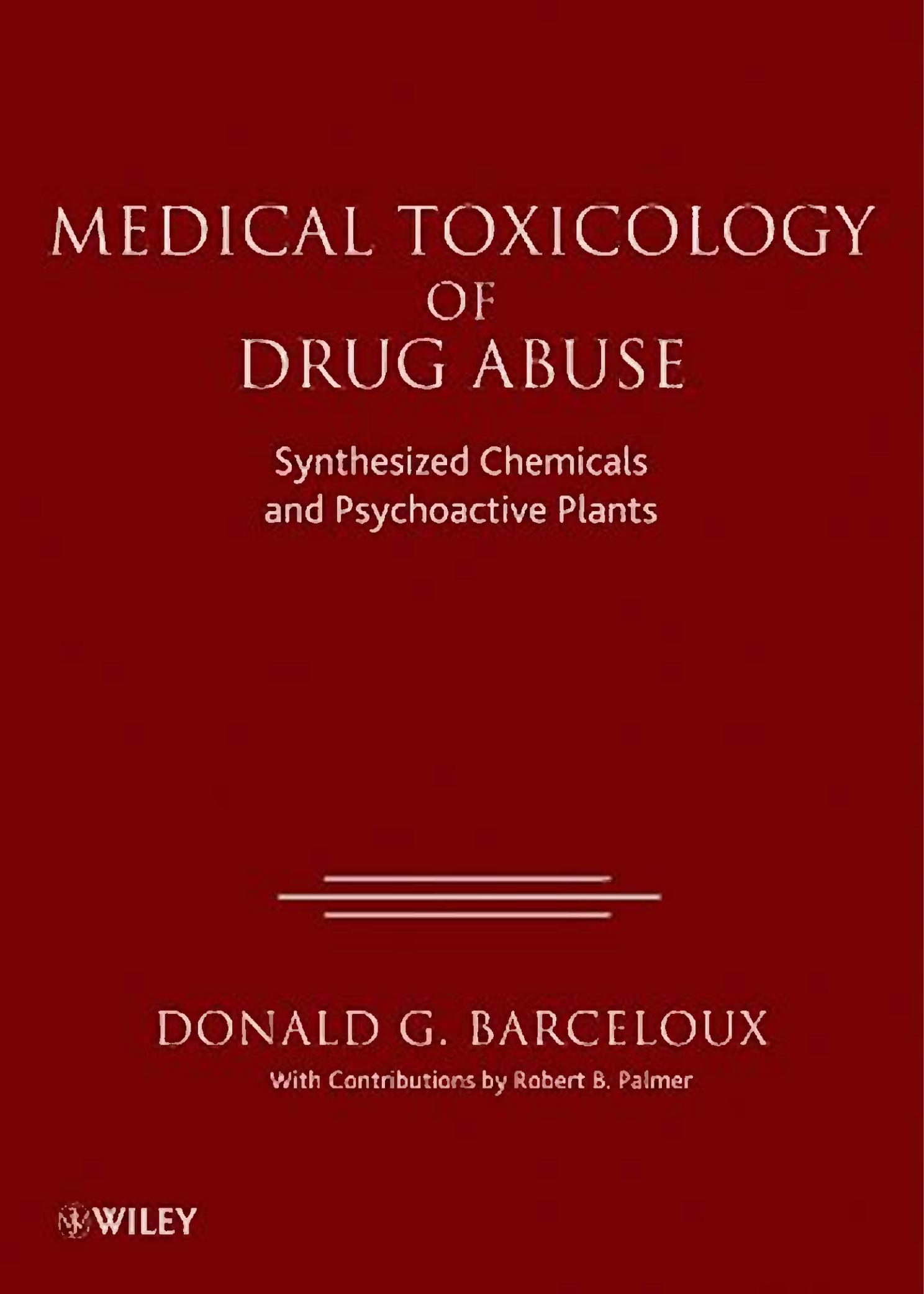 Barceloux D. Medical Toxicology of Drug Abuse...2012 by Unknown