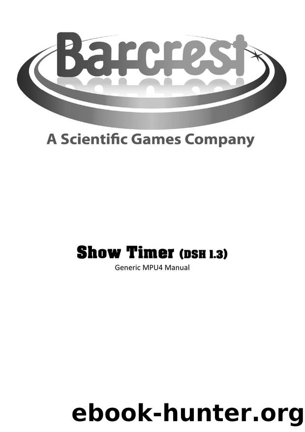 Barcrest Show Timer (Dutch) (DSH1.3) by AntoPISA