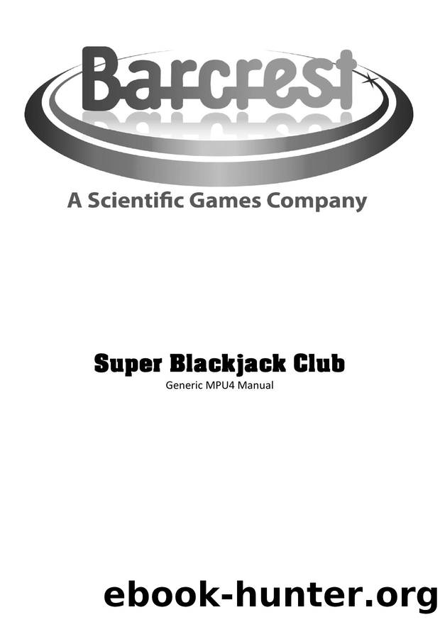 Barcrest Super Blackjack Club (set 1) by AntoPISA