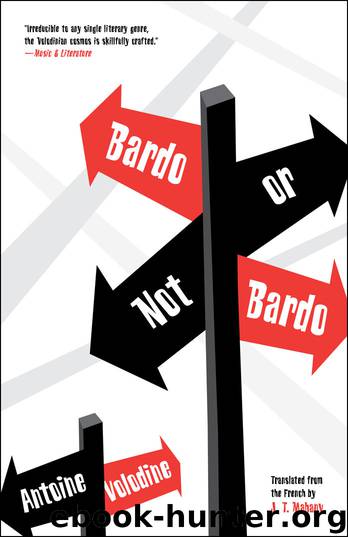 Bardo or Not Bardo by Antoine Volodine