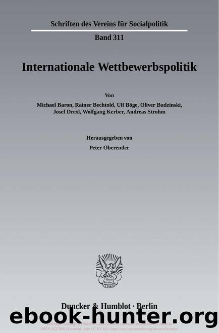 Baron by Internationale Wettbewerbspolitk. (9783428521289)