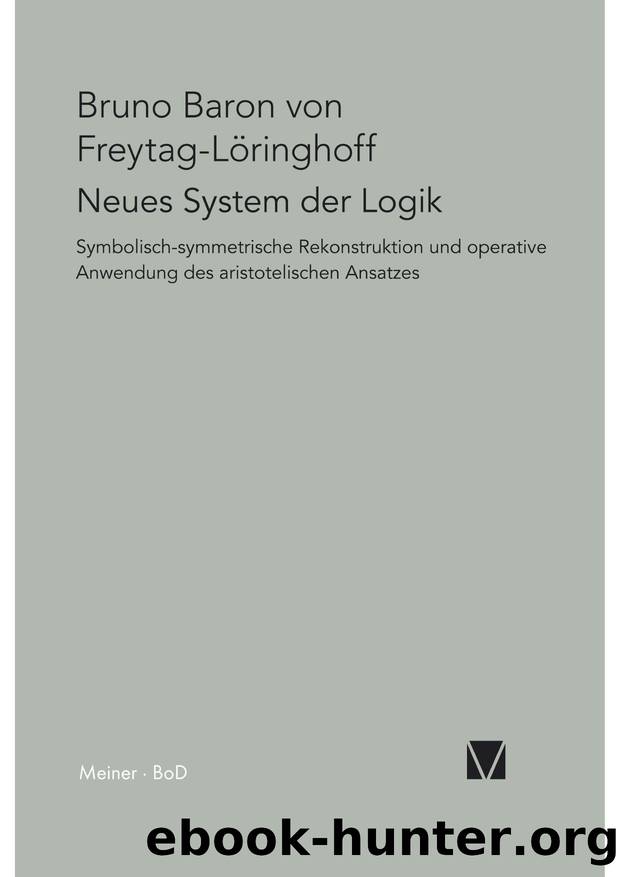 Baron by Neues System der Logik (9783787325665)