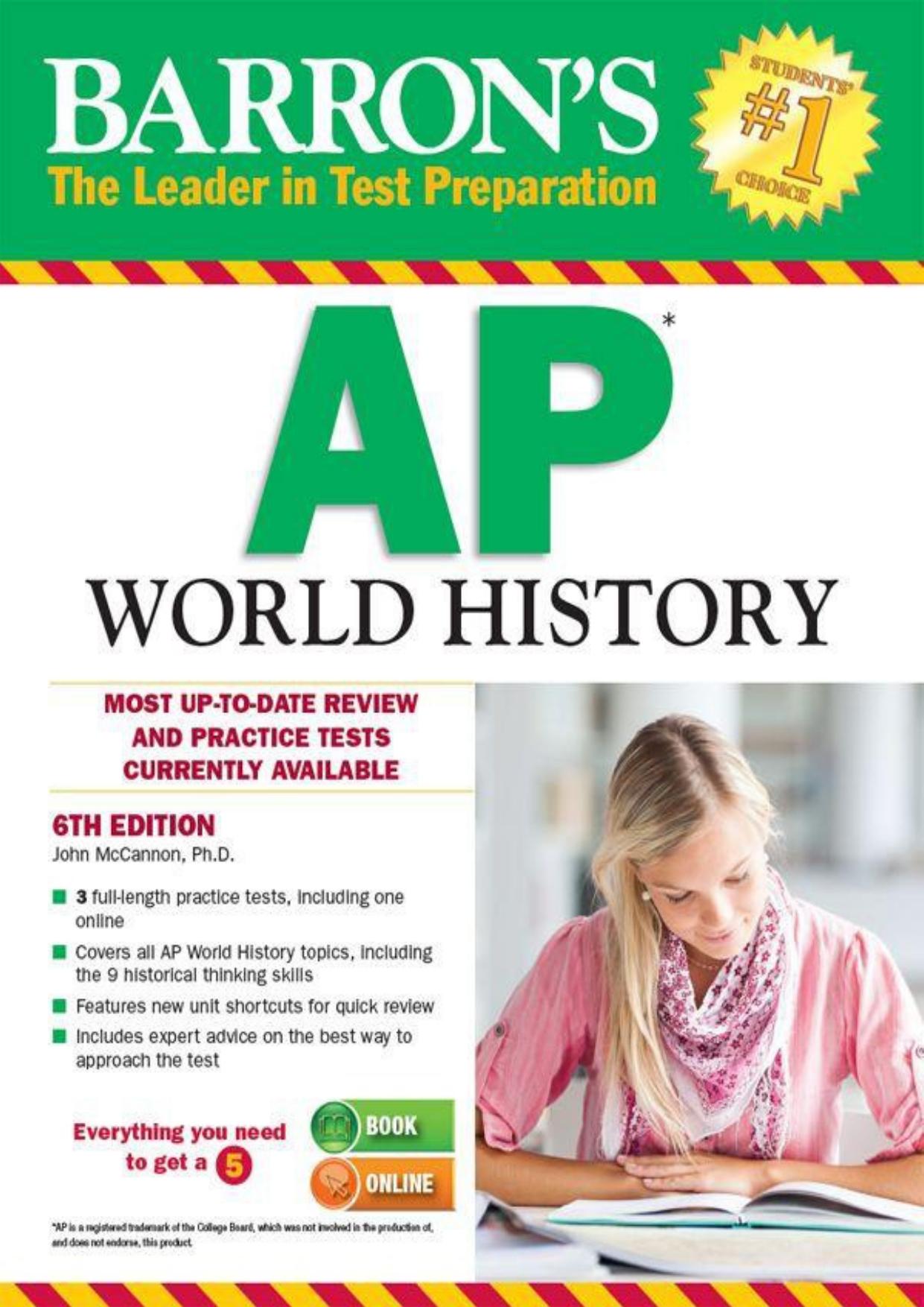 Barron's AP World History, 6th edition by John McCannon