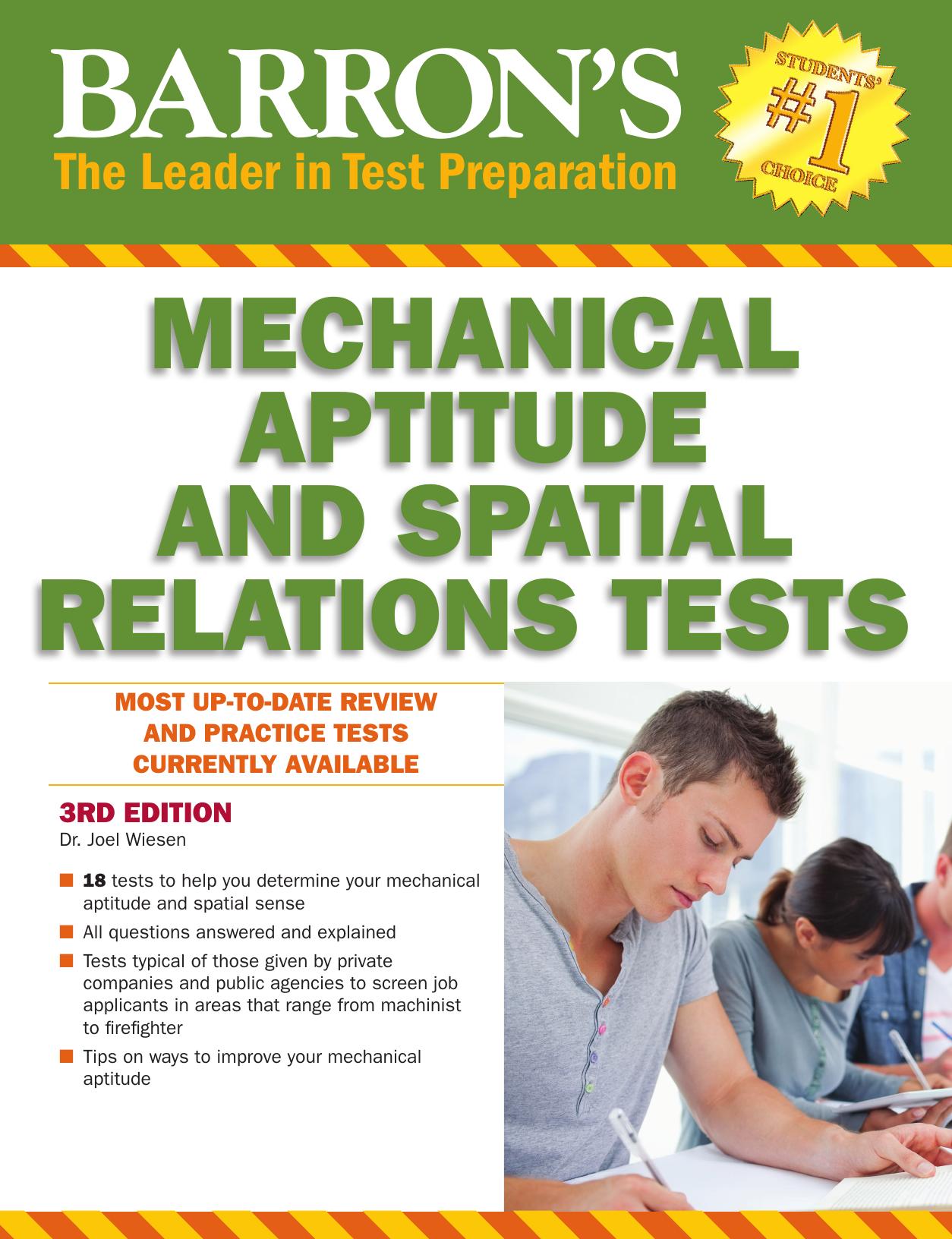 Barron's Mechanical Aptitude and Spatial Relations Test (Barron's Mechanical Aptitude & Spatial Relations Test), 3rd Edition by Unknow