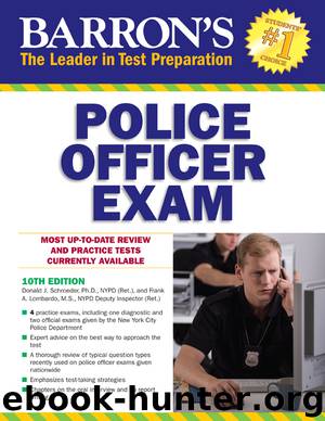 Barron's Police Officer Exam by Donald Schroeder