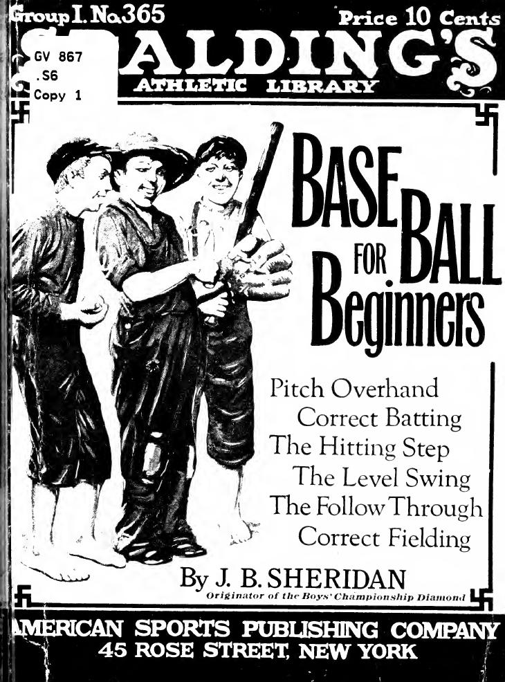 Base ball for beginners.. by Sheridan John B