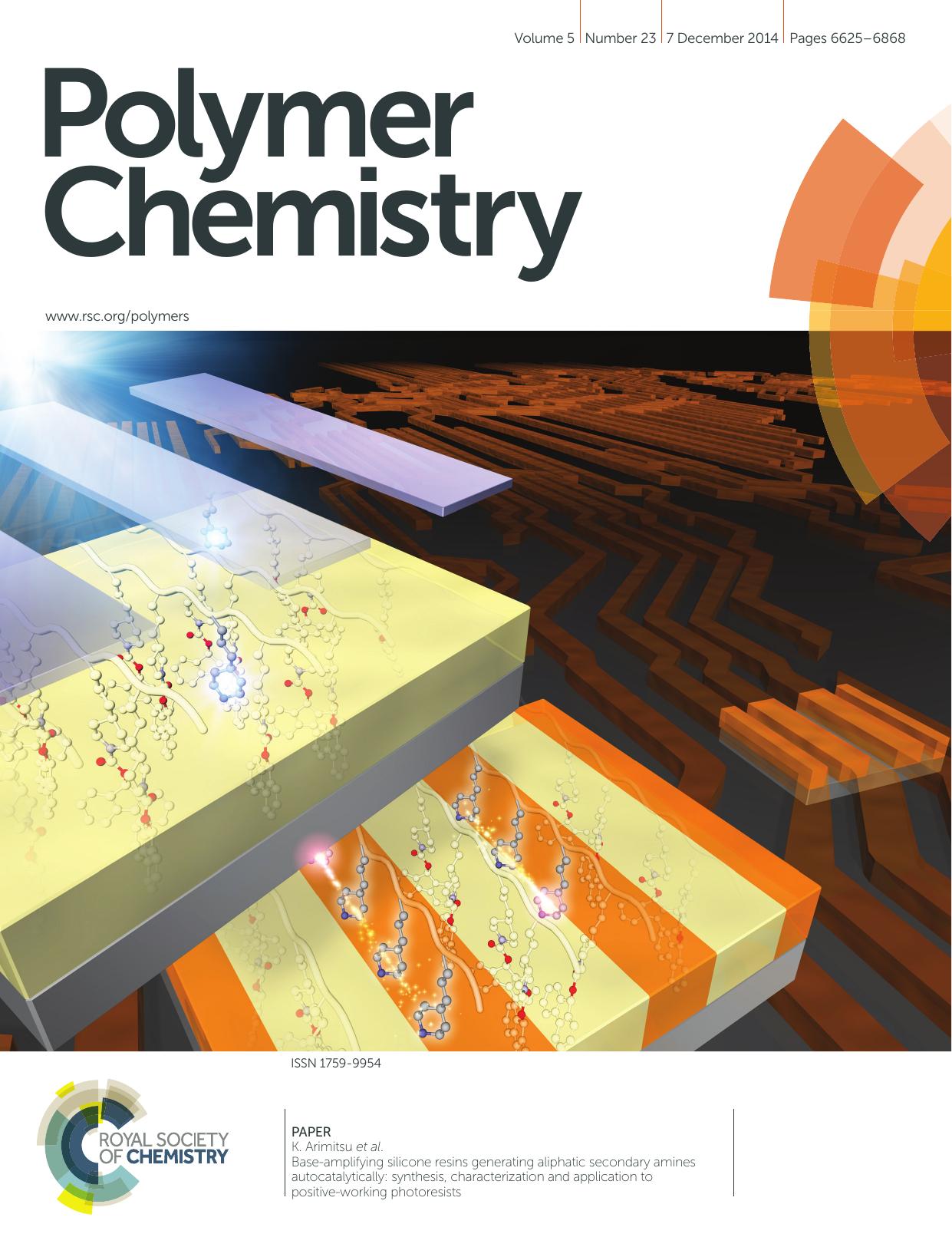 Base-amplifying silicone resins generating aliphatic secondary amines autocatalytically: synthesis, characterization and application to positive-working photoresists by K. Arimitsu H. Kobayashi M. Furutani T. Gunji Y. Abe