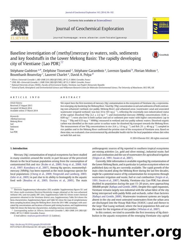Baseline investigation of (methyl)mercury in waters, soils, sediments and key foodstuffs in the Lower Mekong Basin: The rapidly developing city of Vientiane (Lao PDR) by unknow