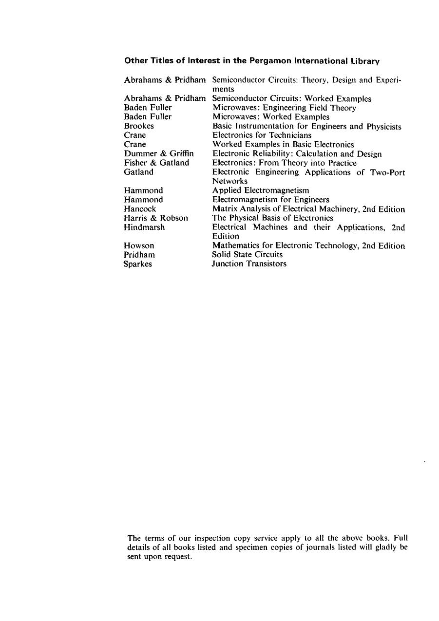 Basic Electric Circuits by A. M. P. Brookes (Auth.)