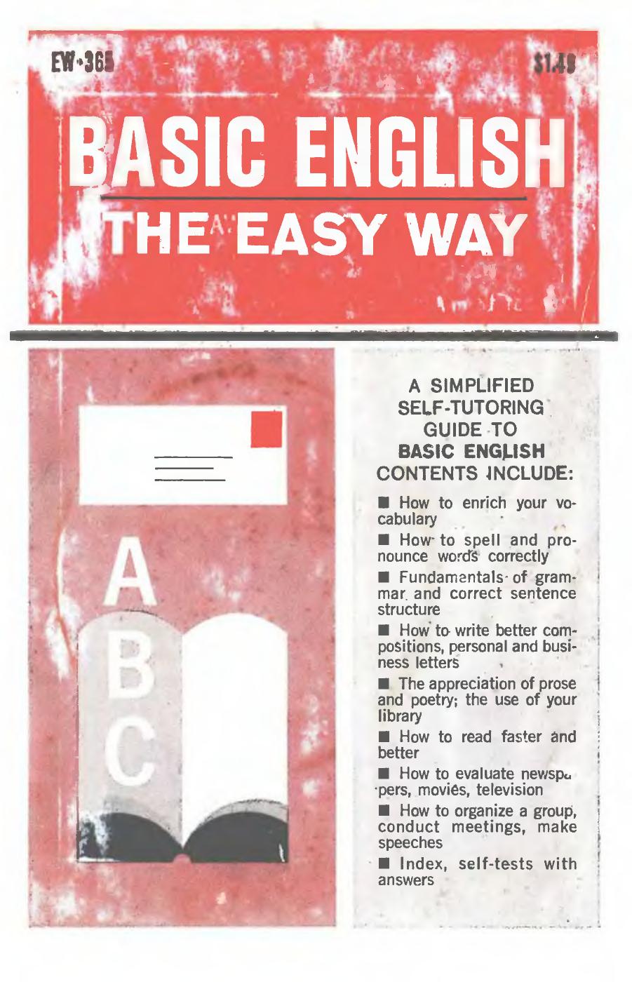 Basic English - The Easy Way (With Answer Keys) by Denton D.P