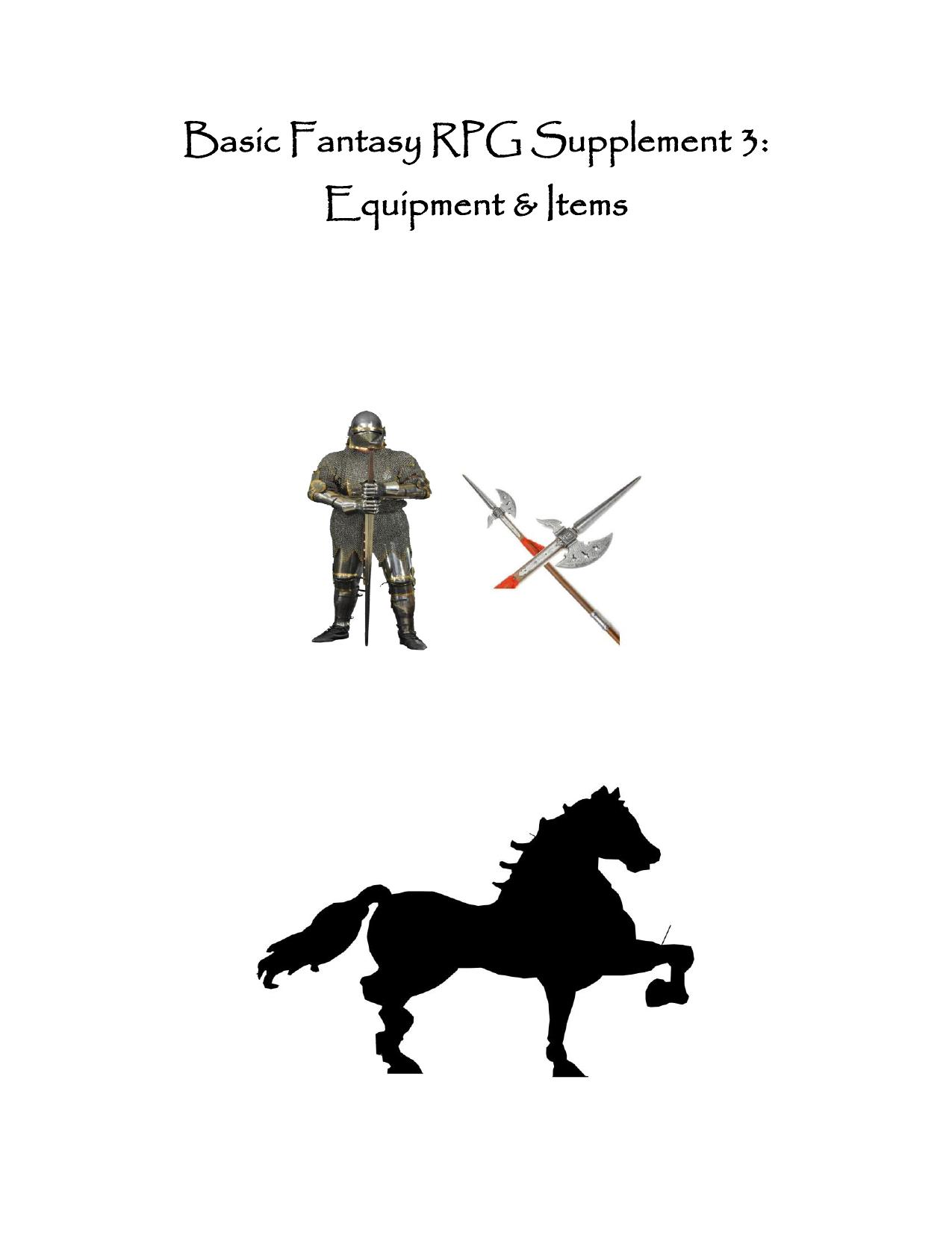 Basic Fantasy RPG supplement 3 by Chris Gonnerman