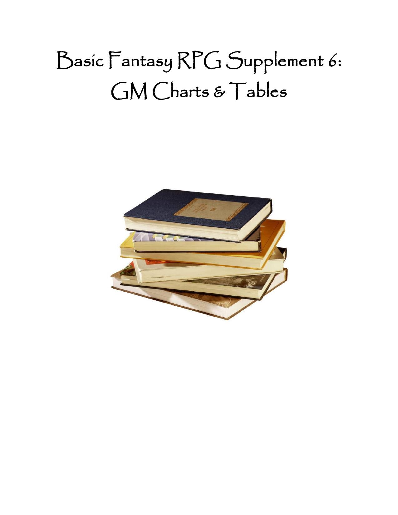 Basic Fantasy RPG supplement 6 by ScottNCindy