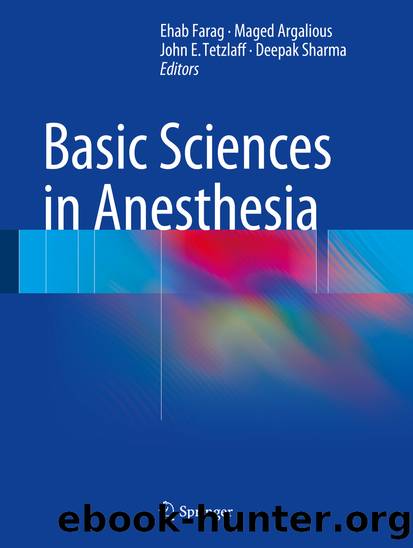 Basic Sciences in Anesthesia by Ehab Farag Maged Argalious John E. Tetzlaff & Deepak Sharma