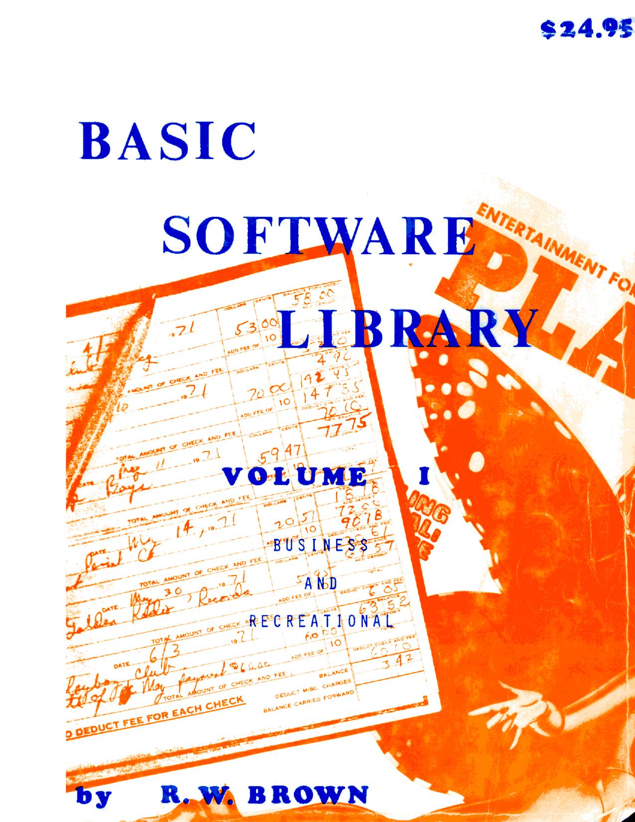 Basic Software Library Vol. 1 (1977)(Scientific Research Inst.)(pdf) by Scanned: Ira Goldklang