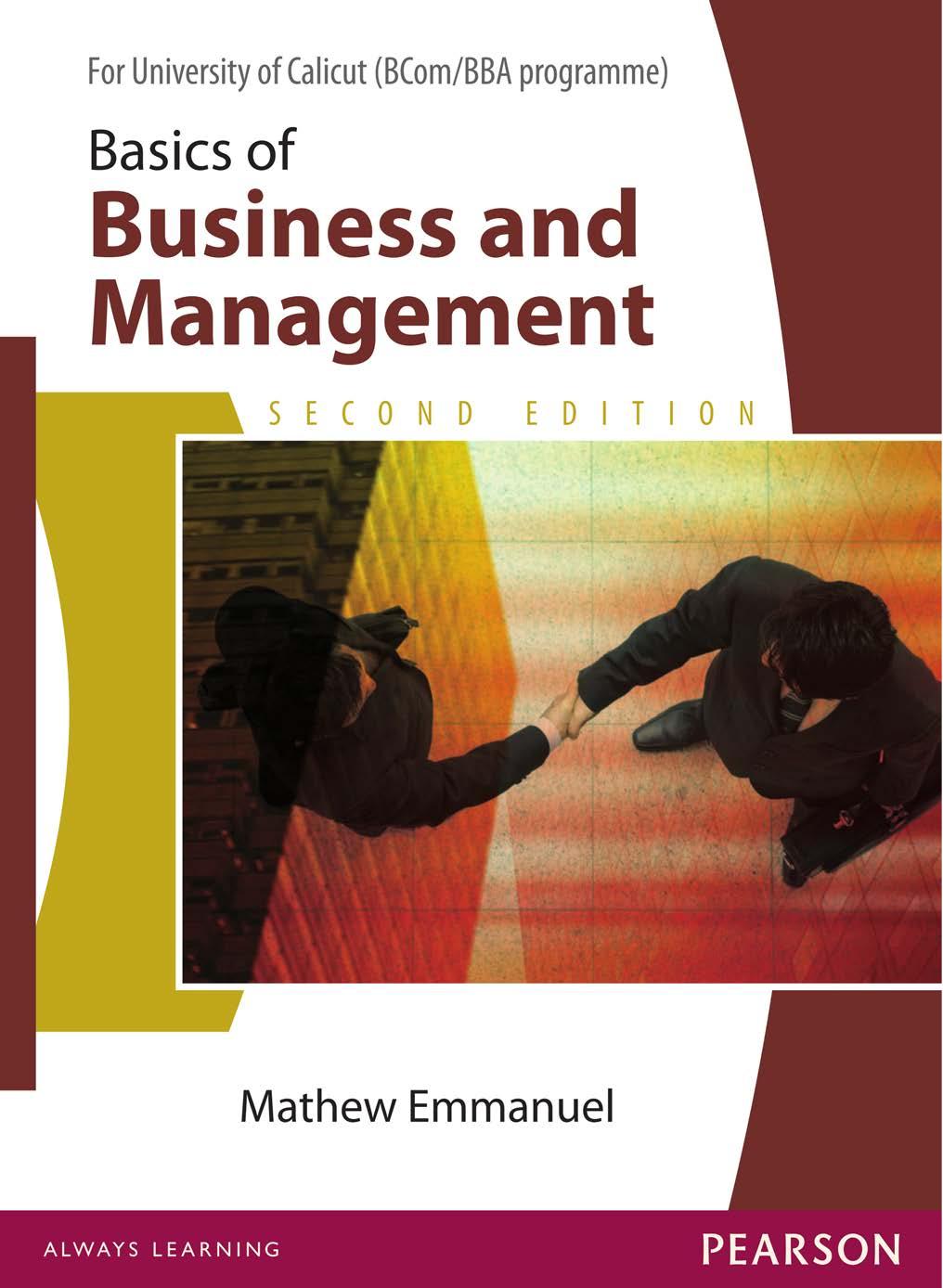 Basics of Business and Management : For University of Calicut's (B.Com/B.B.A Programme) by Mathew Emmanuel