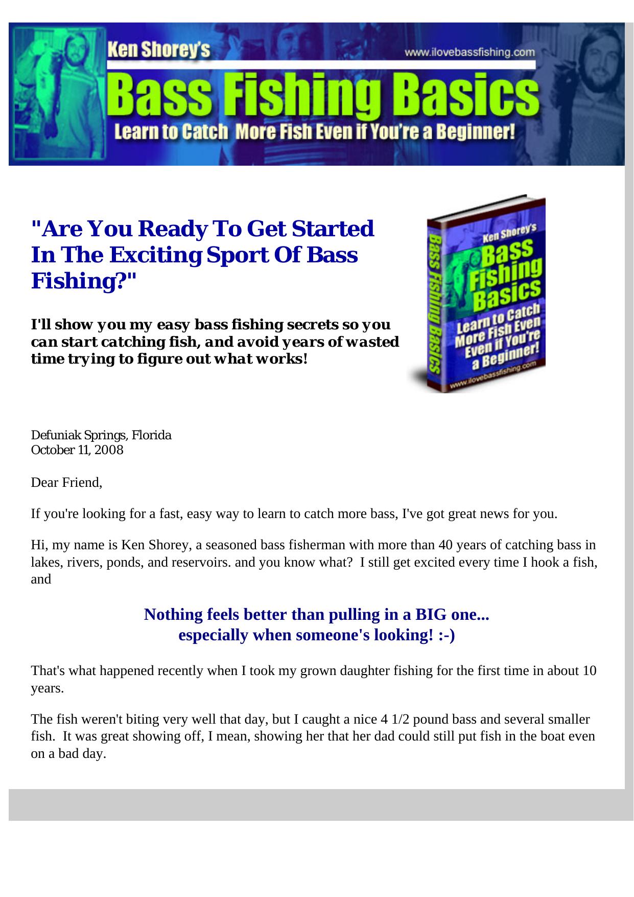 Bass Fishing Basics. by Best of Kuszter's Collection
