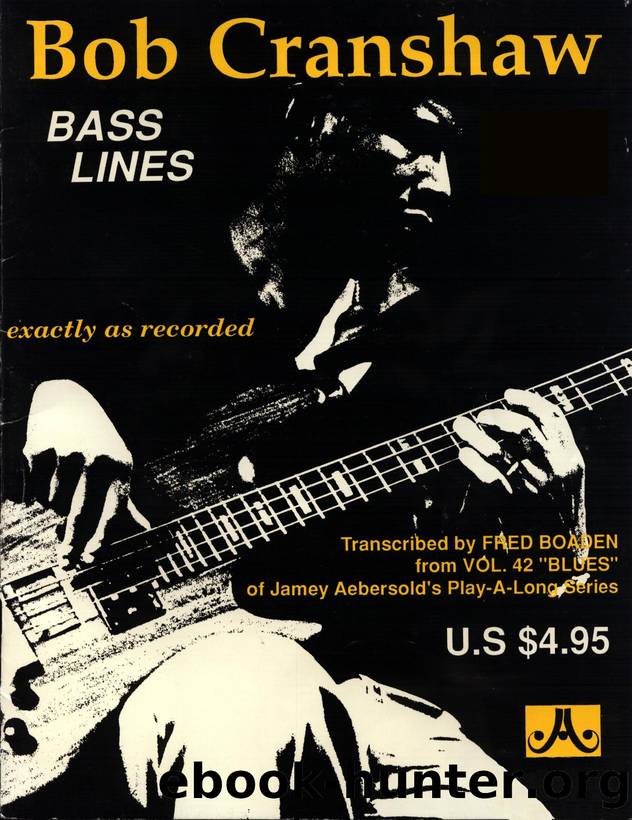 Bass Lines by Bob Cranshaw