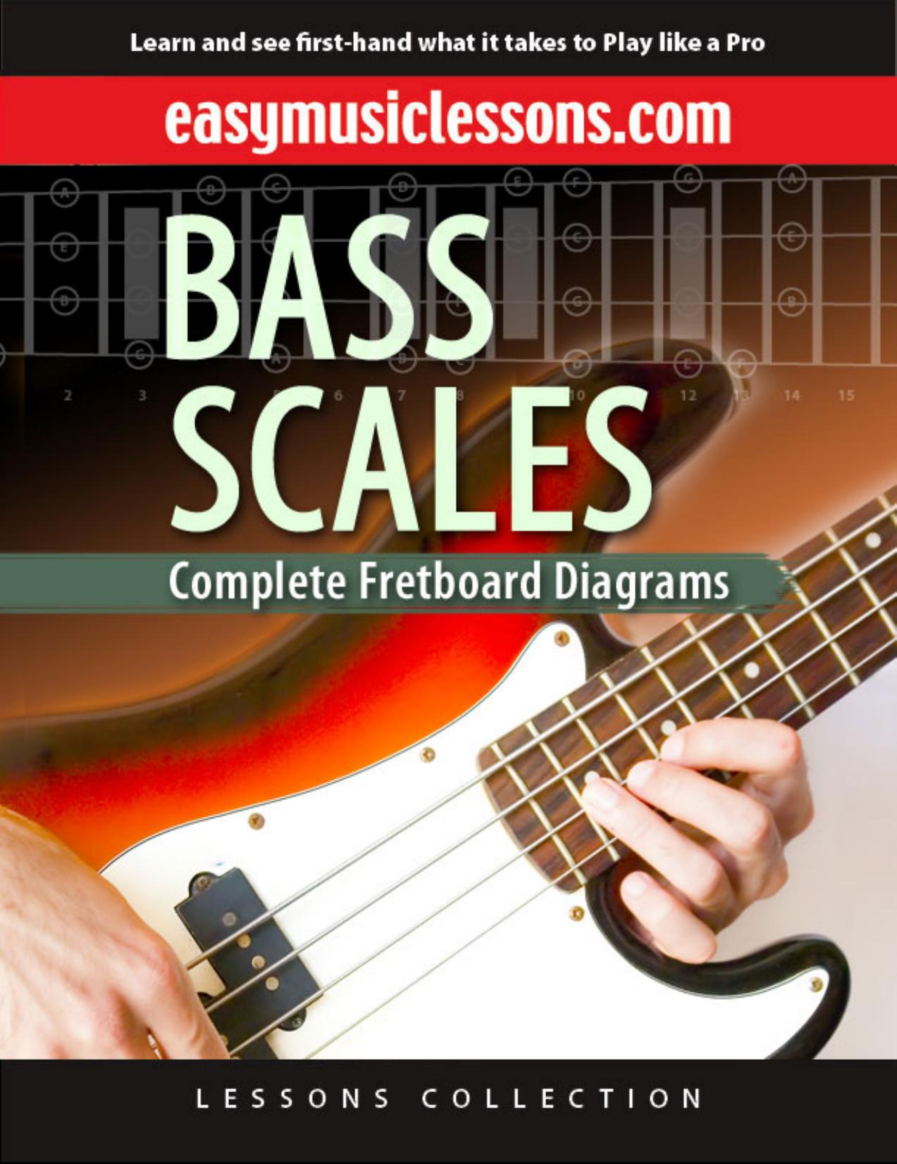 Bass Scales Complete Fretboard Diagram. by Dias J.P