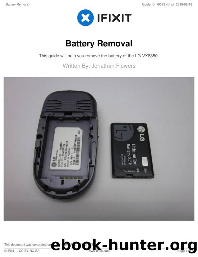 Battery Removal by Unknown