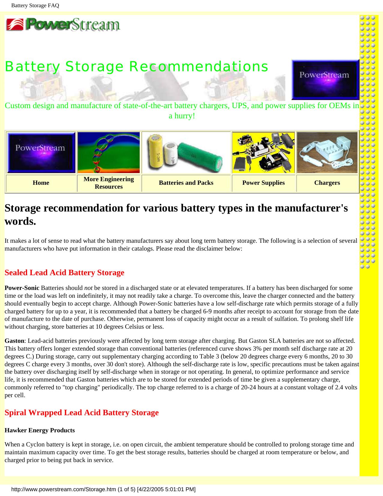 Battery Storage FAQ by Unknown