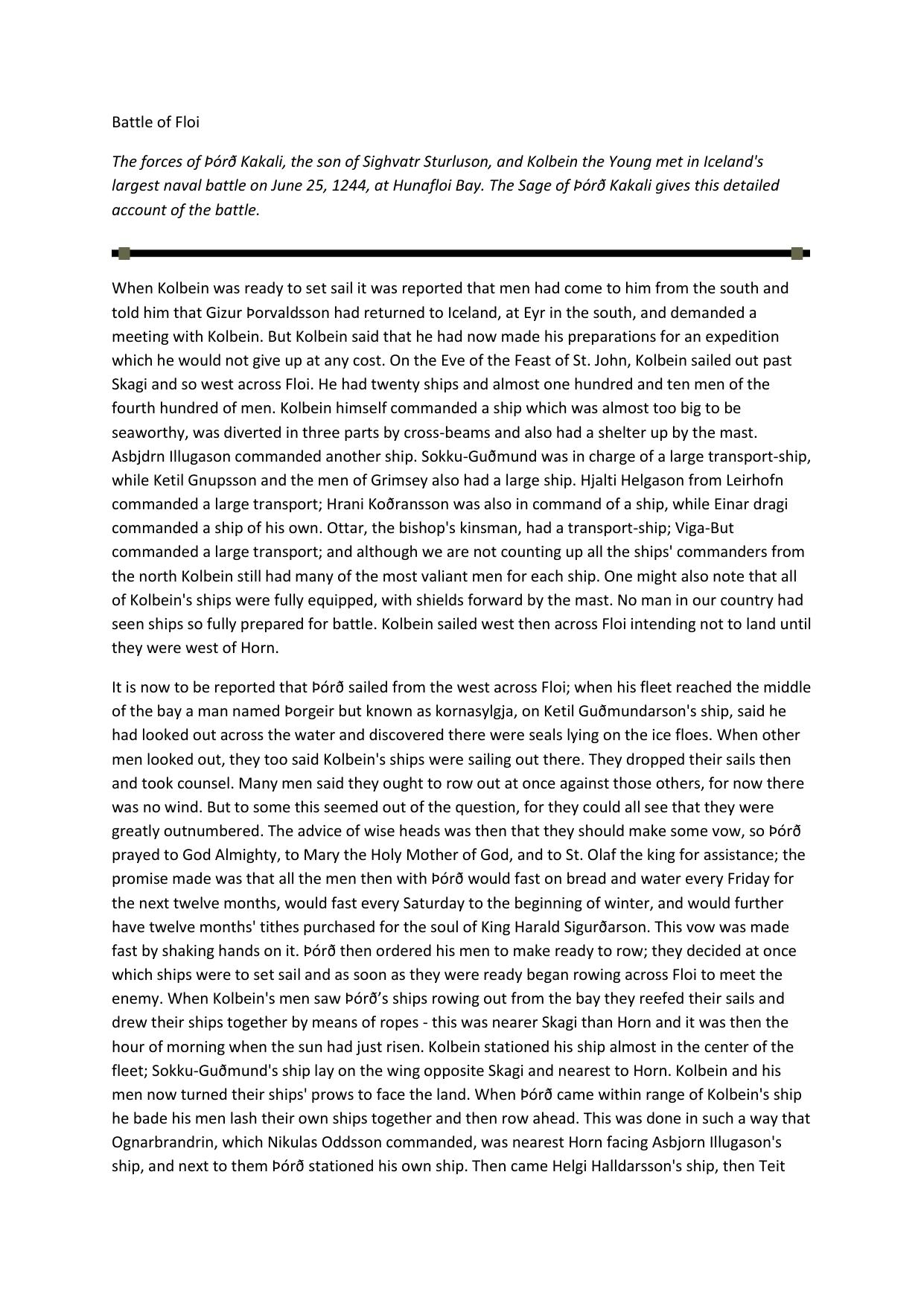 Battle of Floi by kodiak blair