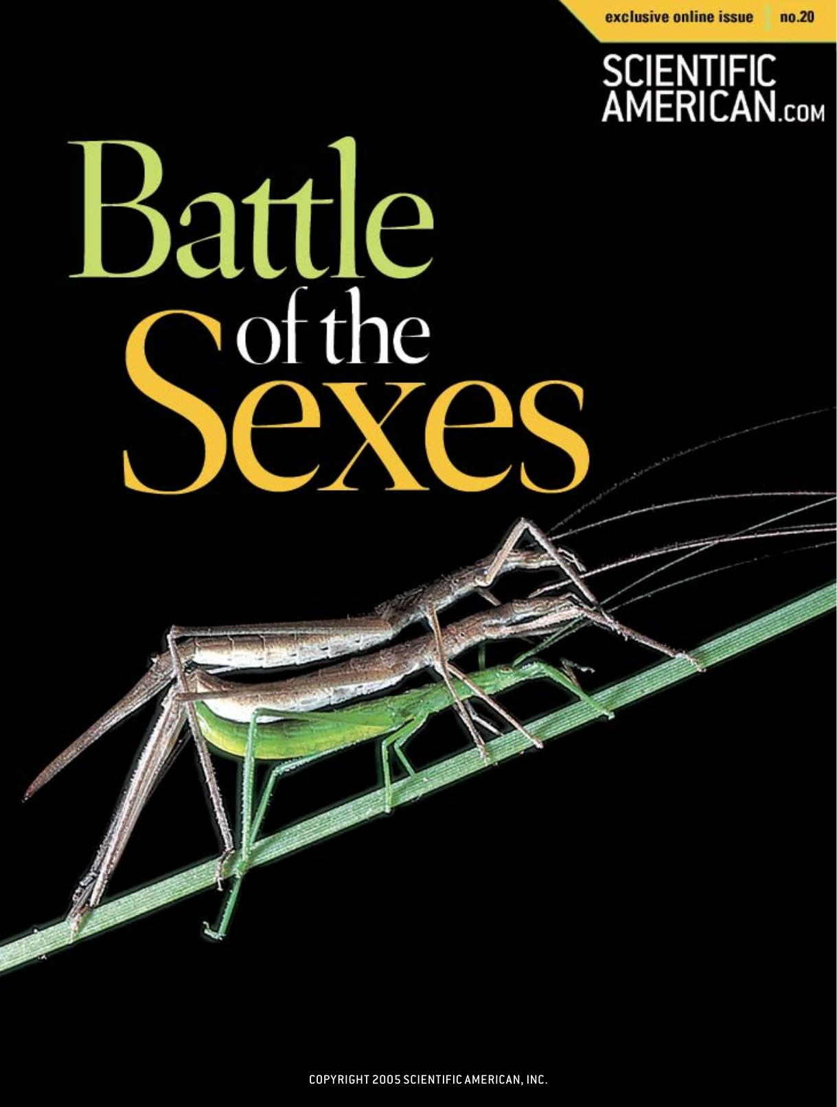 Battle of the Sexes by Scientific American Inc