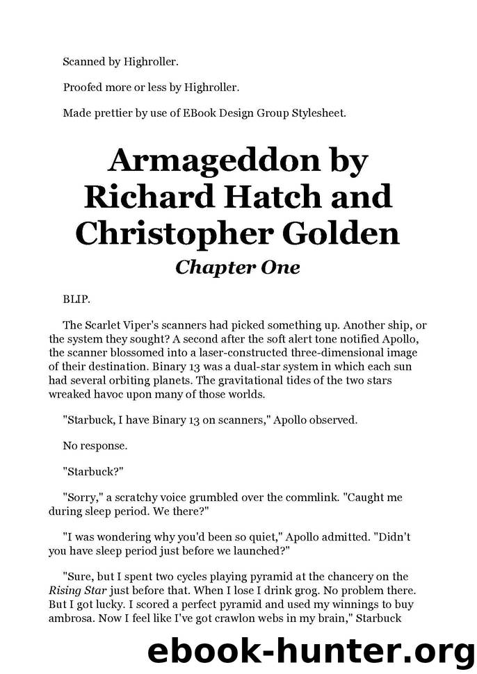 Battlestar Galactica 01 - Armageddon - Richard Hatch by Richard Hatch