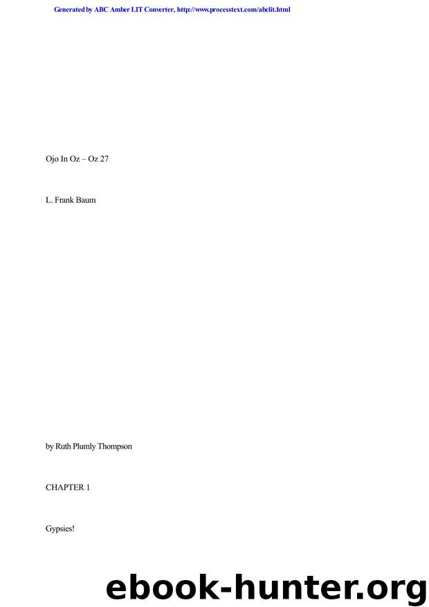 Baum, L Frank - Oz 27 by Baum L Frank