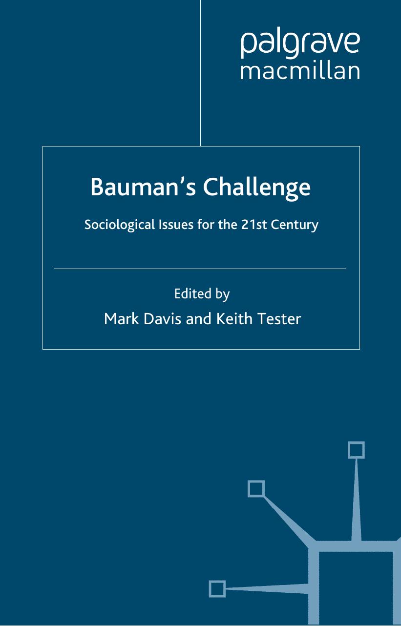 Bauman's Challenge: Sociological Issues for the 21st Century by Mark E Davis Keith Tester