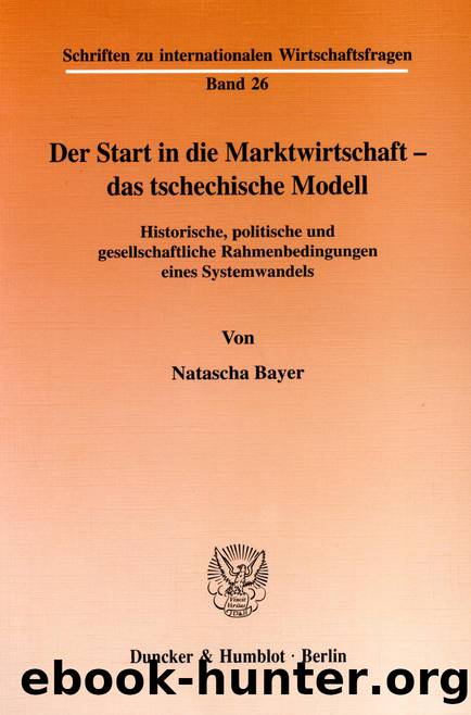 Bayer by Schriften zu internationalen Wirtschaftsfragen (9783428496471)