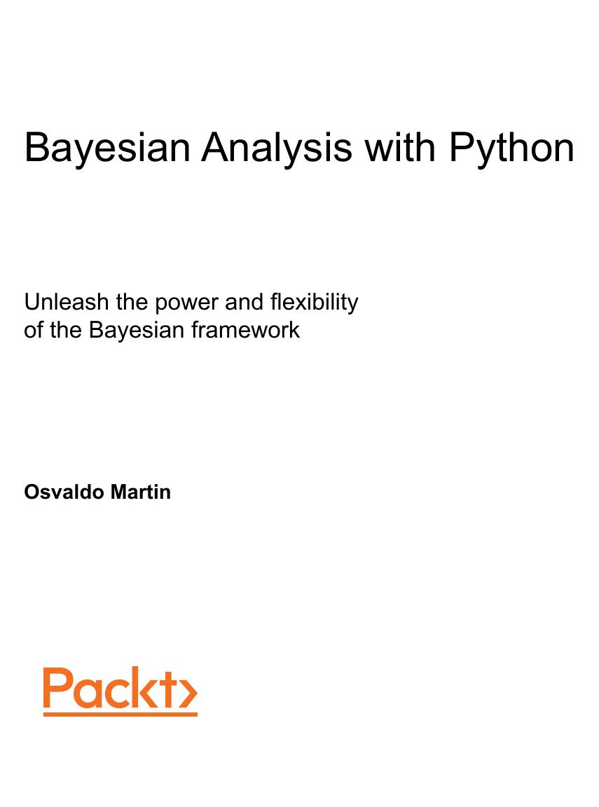 Bayesian Analysis with Python by Osvaldo Martin