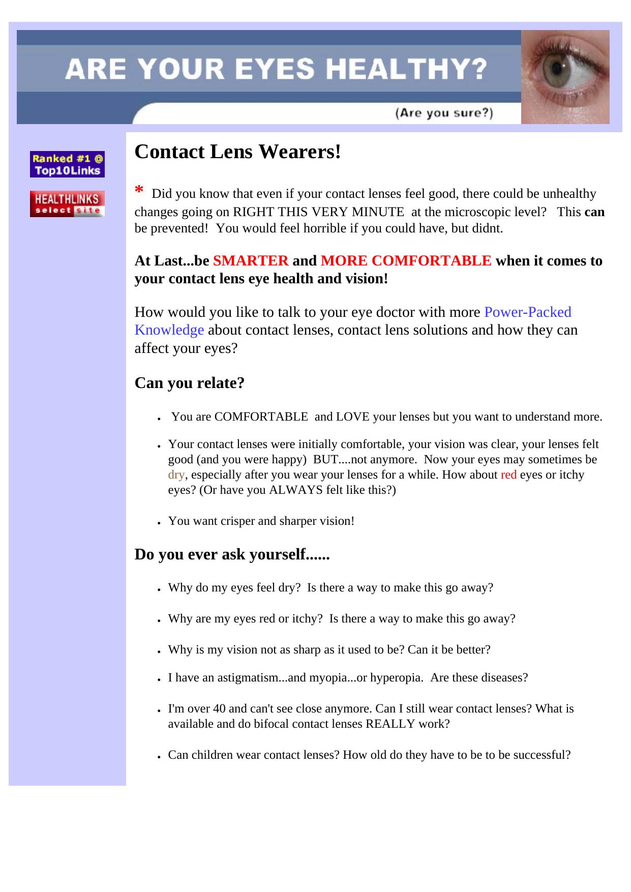 Be A Smarter-More Comfortable Cl Wearer. by Best of Kuszter's Collection