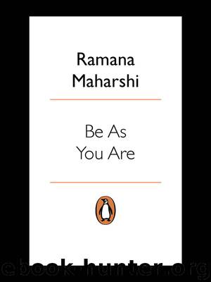 Be As You Are by David Godman