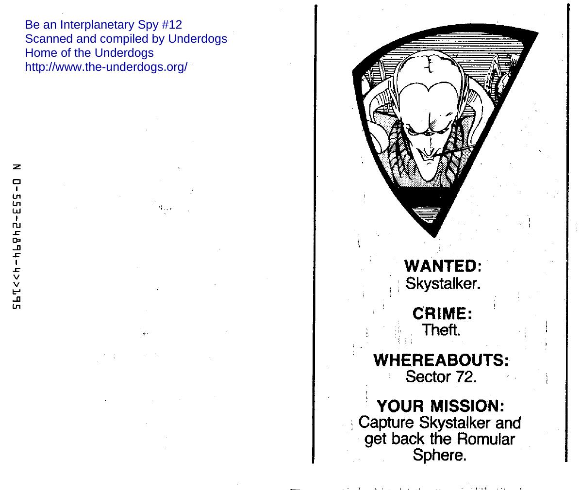Be an Interplanetary Spy 12 - Skystalker by Len Neufeld (image pdf)
