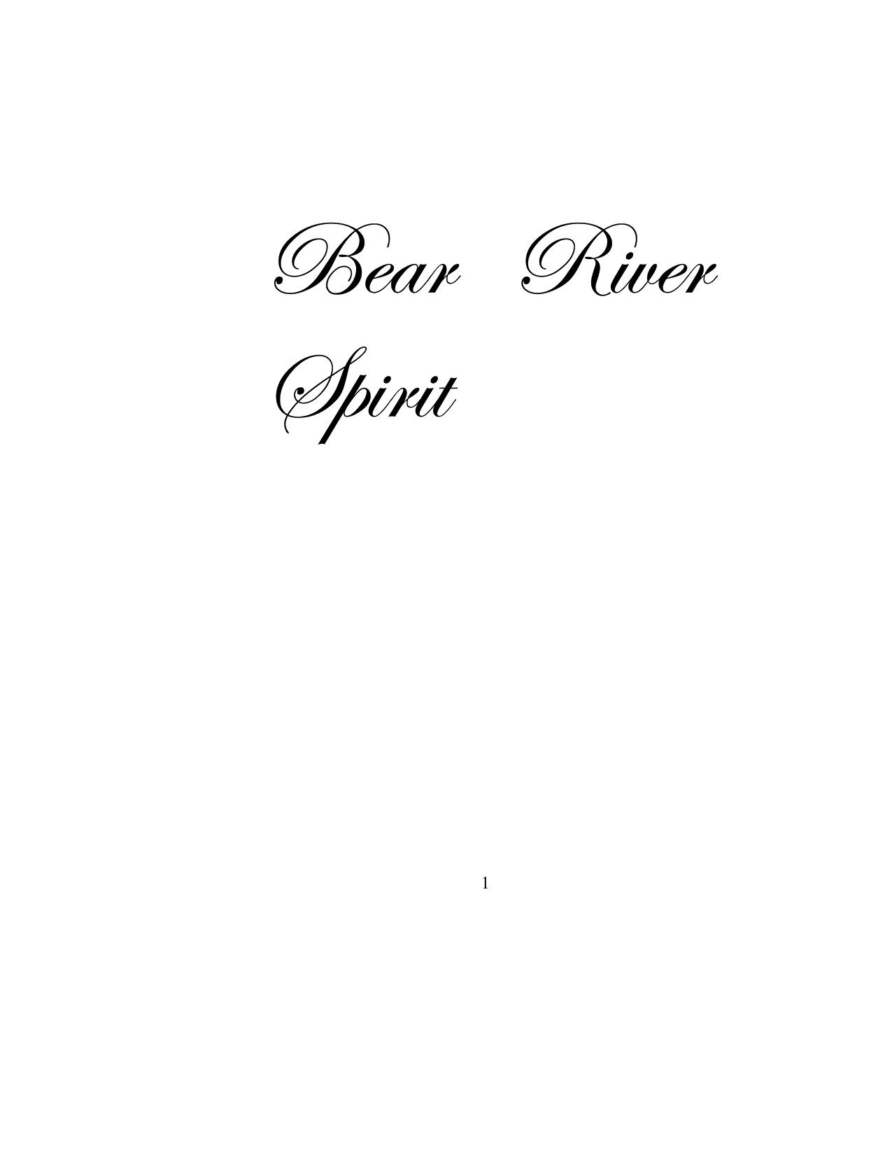 Bear River Spirit by patricia