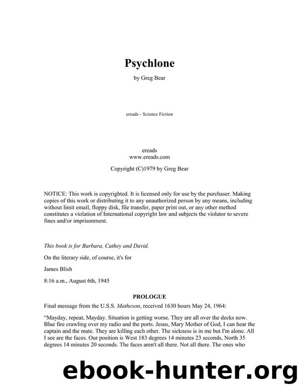 Bear, Greg - Psychlone by Bear Greg