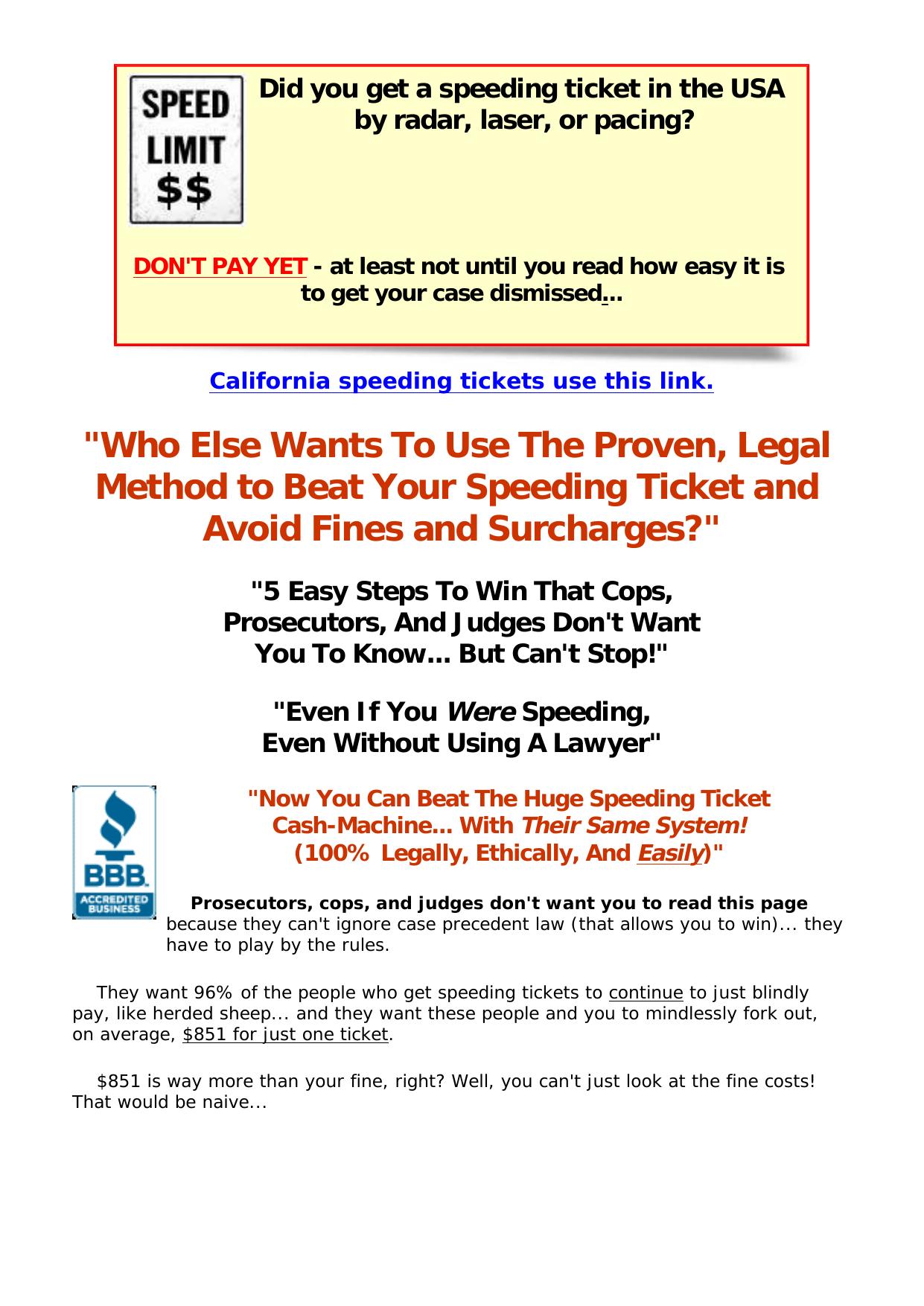 Beat My Speeding Ticket. by Best of Kuszter's Collection