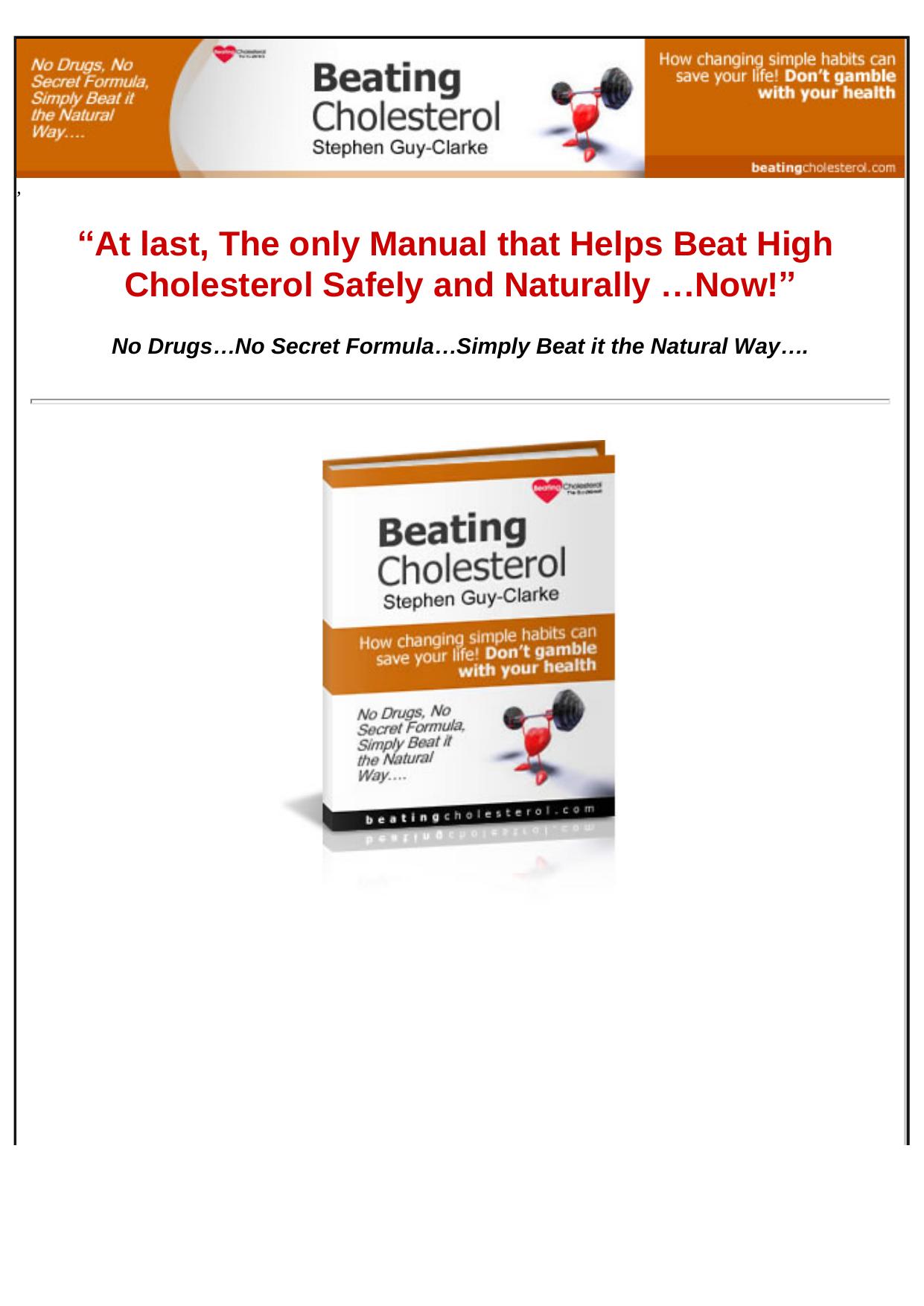 Beating Cholesterol. by Best of Kuszter's Collection