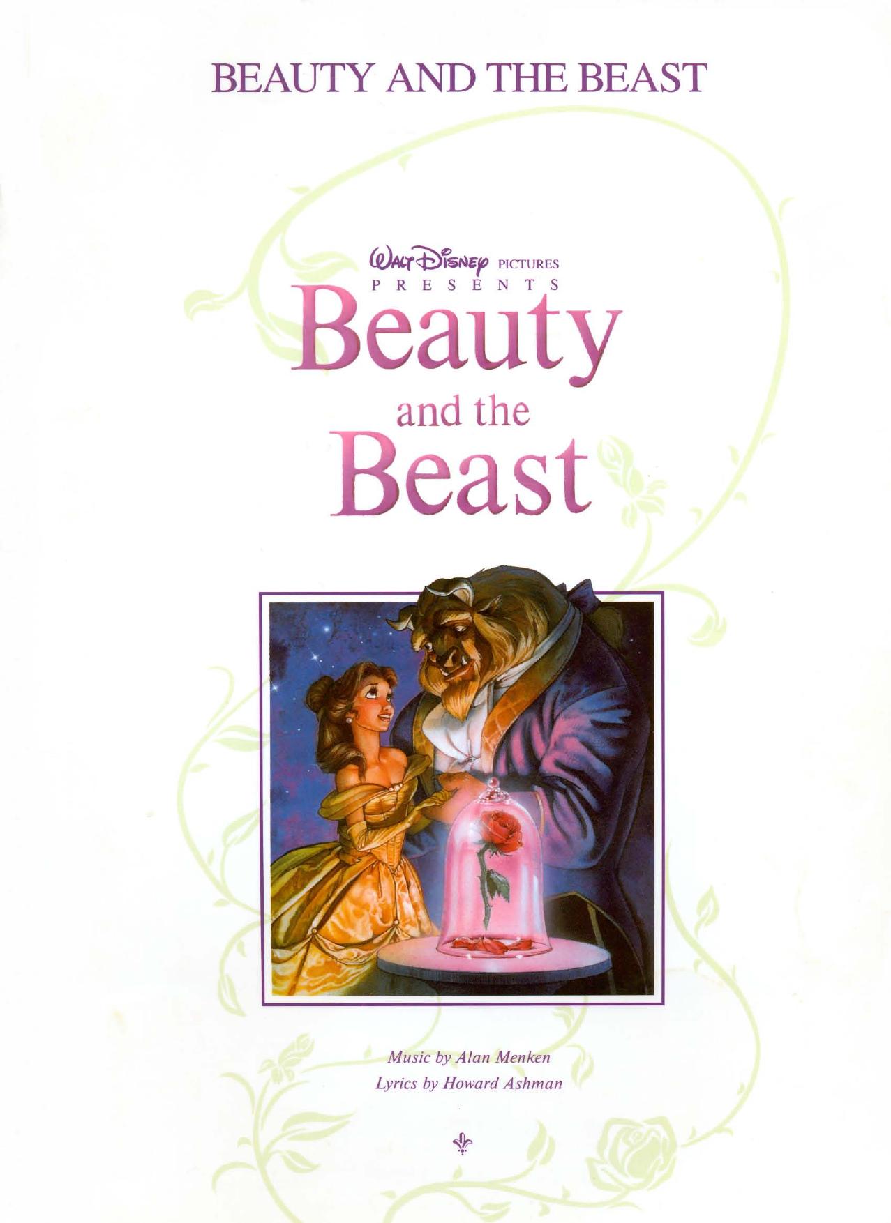 Beauty and the Beast from Walt Disney by Menken Alan