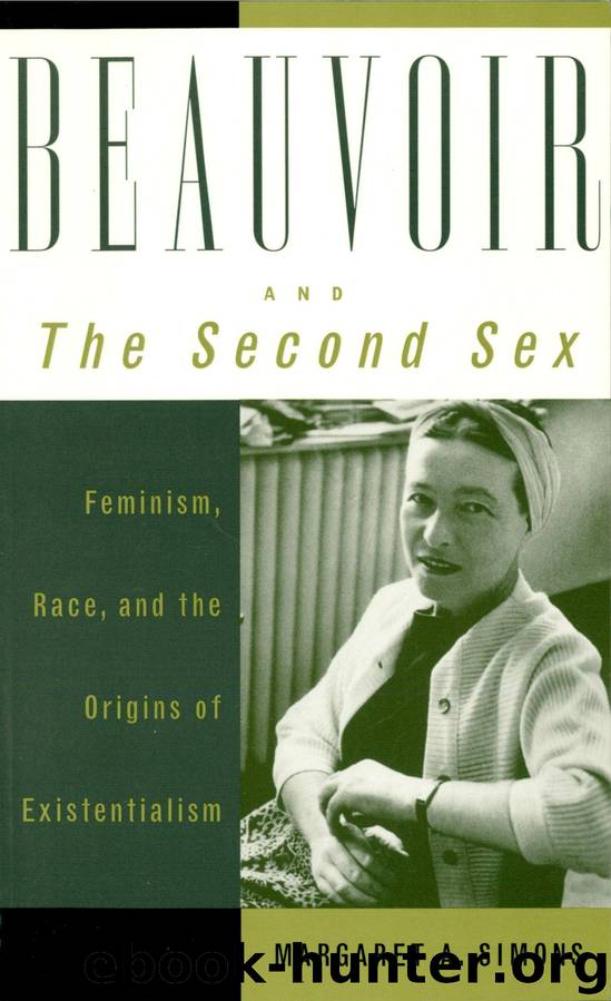 Beauvoir and The Second Sex by Simons Margaret A.;
