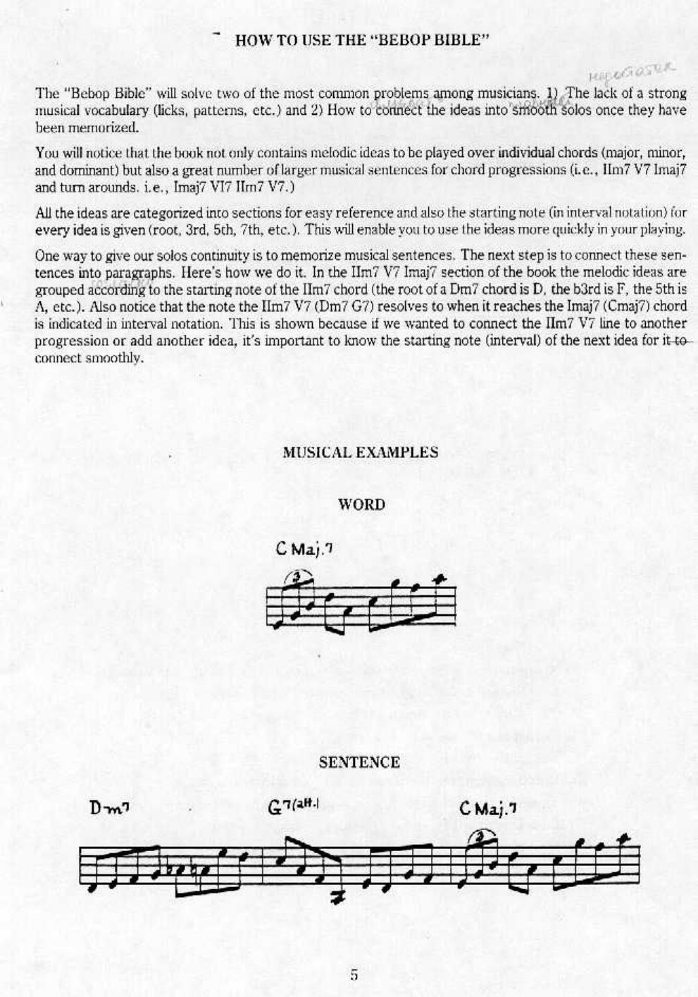 Bebop Bible by Unknown