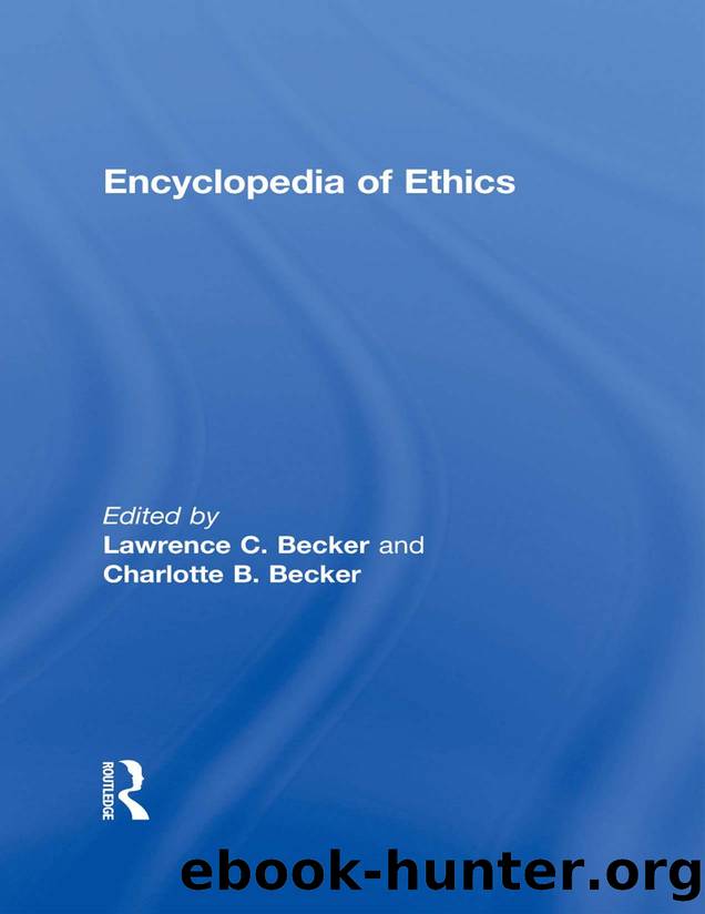 Becker by Encyclopedia of Ethics-Routledge (2001)
