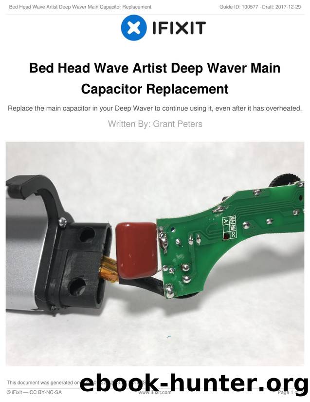 Bed Head Wave Artist Deep Waver Main Capacitor Replacement by Unknown