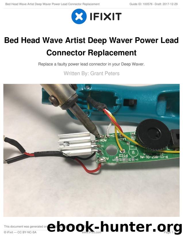 Bed Head Wave Artist Deep Waver Power Lead Connector Replacement by Unknown