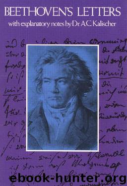 Beethoven's Letters (Dover Books on Music) by Ludwig van Beethoven