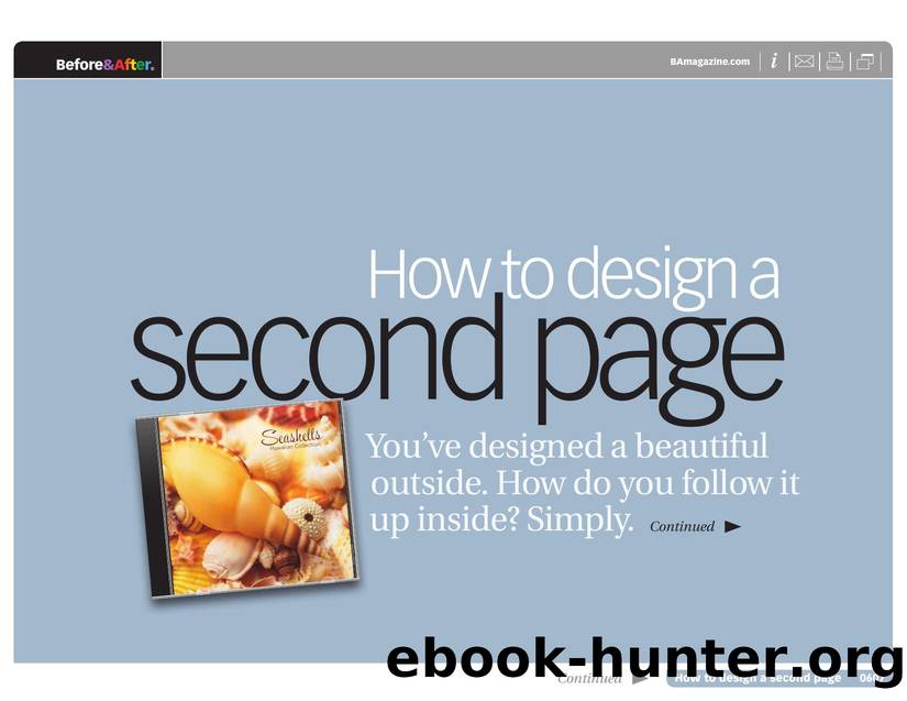 Before & After magazine | 0607 | How to design a second page by Before && After magazine