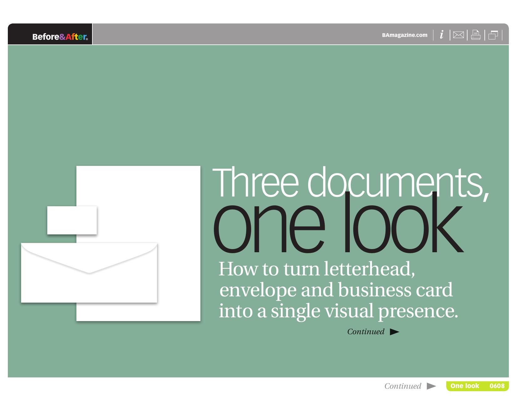 Before & After magazine | 0608 | Three documents, one look by Before && After magazine