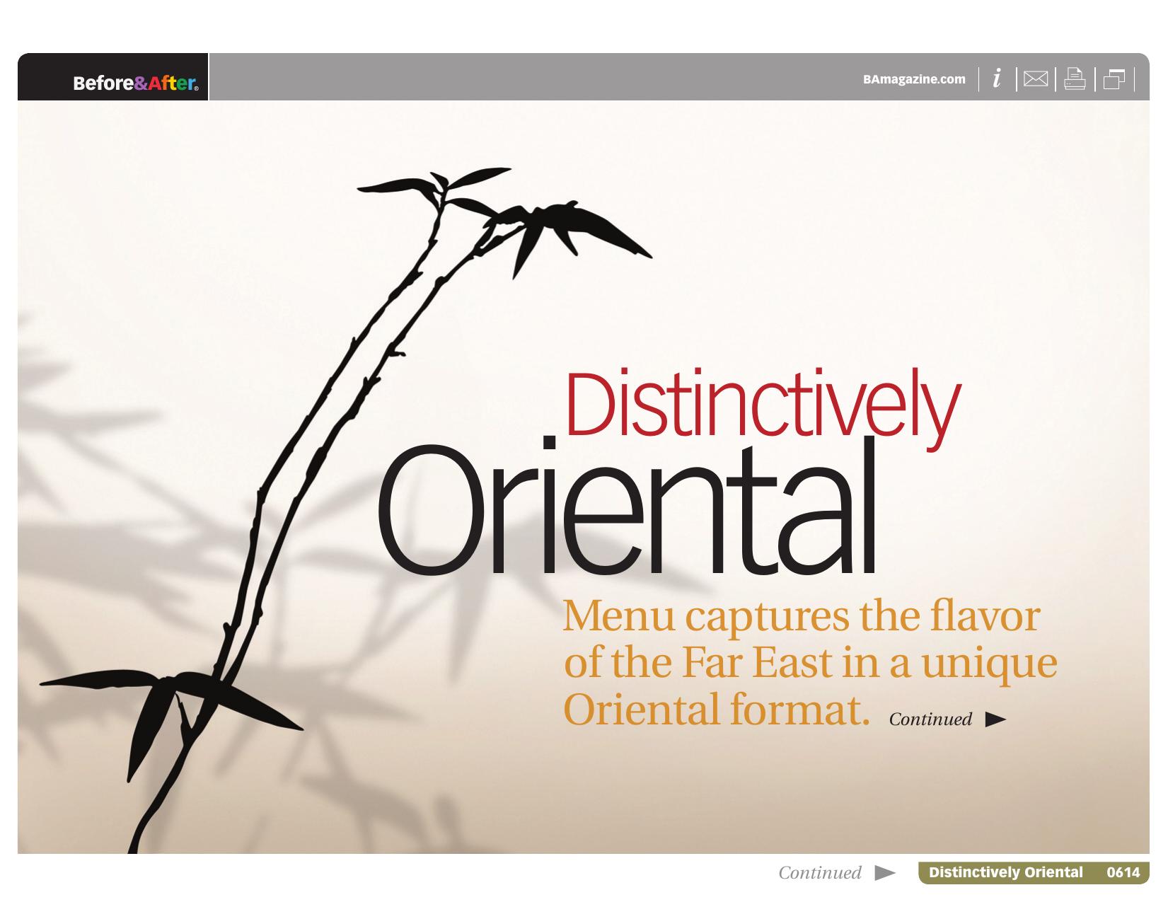 Before & After magazine | 0614 | Distinctively Oriental by Before && After magazine
