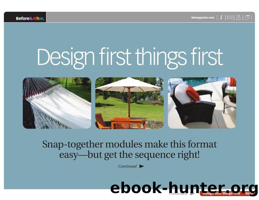 Before & After magazine | 0624 | Design first things first by Before && After magazine